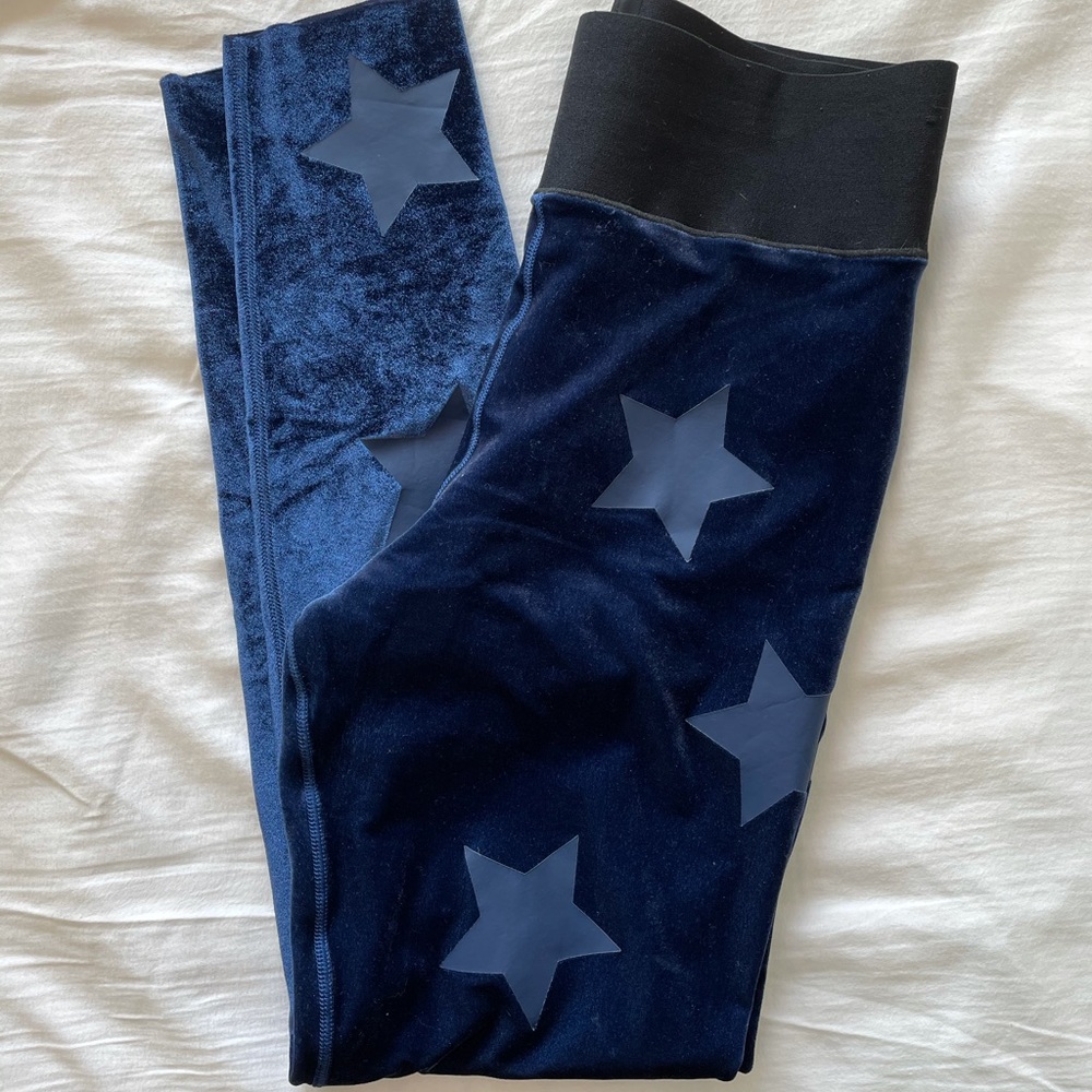 Ultracor blue velvet star leggings